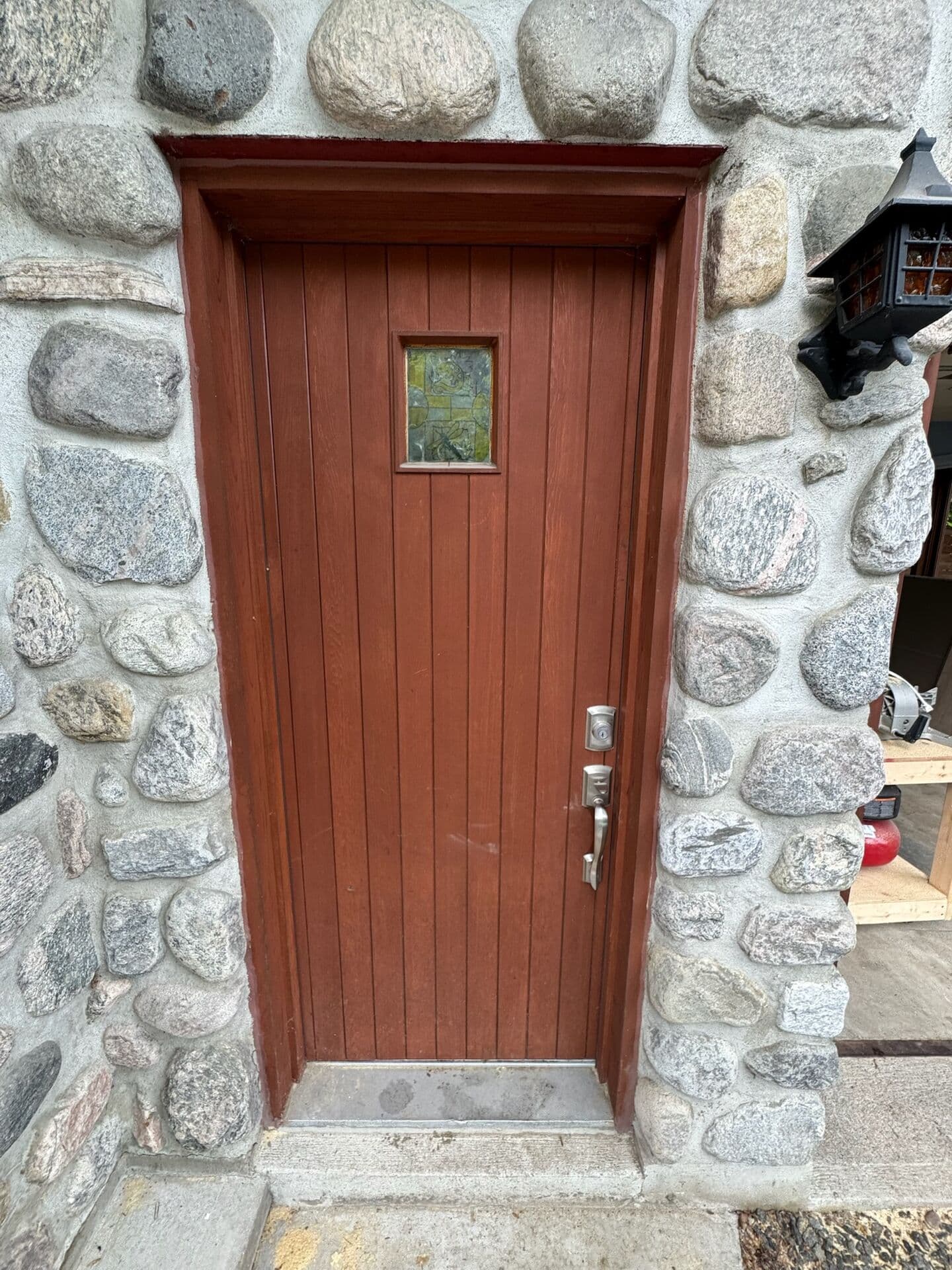 Porte d'entrée de garage — avant